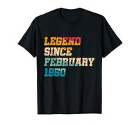 75 Years Old Legend Since February 1950 Funny 75th Birthday T-Shirt