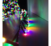 Premier 750 Multicolour LED Christmas Lights with Multi-Mains Timer - Multicolour
