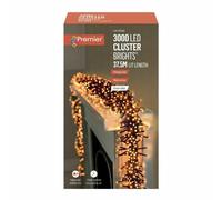 Premier 3000 Led Multi-Action Led Cluster Lights Vintage Gold Timer