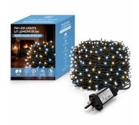 750 LEDs String Lights Fairy Christmas Tree Compact Warm-Cool White Lights | 8 Modes, Memory, Timer, Mains Powered, IP44 Waterproof for Indoor/Outdoor, Halloween, Christmas, Party & Wedding Decorations