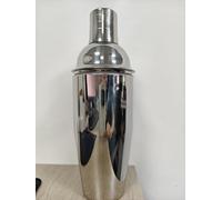 750 ml Stainless Steel Cocktail Shaker, 3-Piece Martini Shaker with 2-in-1 Jigger Lid, Built-in Strainer & Leak-Proof Silicone Seal, Ideal Bartender Kit for Beginners, Home Bar, Parties & Gifting