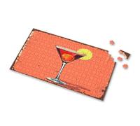 750 Piece Puzzles For Adults A Cocktail In A Martini Glass With A Lemon Slice. Picture Puzzle Easter Gifts For Toddlers Easter Gifts For Teens(500PCS)