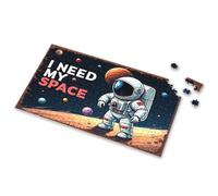 750 Piece Puzzles For Adults Astronaut On The Moon With Planets In Space. Picture Puzzle Puzzle Puzzle 1000 Pieces(500PCS)