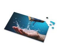 750 Piece Puzzles For Adults Water Flows From Knowledge Into Hands. Picture Puzzle Puzzle Puzzle 1000 Pieces(300PCS)