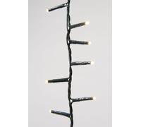 750 Ultra-Bright Warm White LED Outdoor Fairy String Twinkle Compact Lights (green cable) White