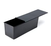 750g Non Stick Loaf Pan Baking Fruit Cake Bread Tin Oven Tray with Lid Black Baking Bakeware Cake Pan for Kitchen Gateau
