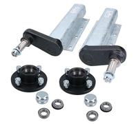 750kg Galvanised Trailer Suspension Units & 4" PCD Hubs (Pair) Bearings Knott