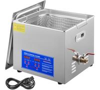 750ml/2L/3L/6L/10L/15L/22L/30L Professional Ultrasonic Cleaner - Stainless Steel Multifunctional Digital Heating Timer Washing Machine for Precision Cleaning of Jewelry, Tools, and More (6 Litres)