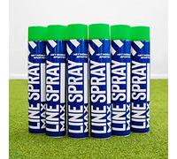 750ml Aerosol Line Marking Paint | Six Colours Available | Sports Pitch Marking Solution - [Net World Sports] (Pack of 6, Green)
