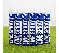 750ml Aerosol Line Marking Paint | Six Colours Available | Sports Pitch Marking Solution - [Net World Sports] (Pack of 6, White)