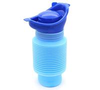 750ml Collapsible Travel Urinal, Reusable Portable Toilet for Adults & Kids - Compact Emergency Pee Bottle for Camping, Road Trips & Outdoor Use, Leak-Proof Design with Retractable Spout (Blue)