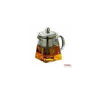 ( 750ml) Heat Resistant Clear Glass Teapot Jug With Infuser Coffee Tea Leaf Herbal Pot