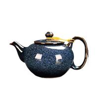 750ML Kiln Transformed Into A Lifting Beam Pot Large Capacity Ceramic Teapot Household Kung Fu Tea Set(Blue1)