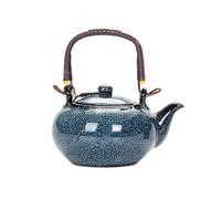750ML Kiln Transformed Into A Lifting Beam Pot Large Capacity Ceramic Teapot Household Kung Fu Tea Set(Blue)