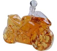 750ml Motorcycle Whiskey Decanter, Art Statue, Wine Scotch Or Liquor Decanter，Motorcycle Glass Empty Bottle, Car Shape Wine Bottle Sealed Can