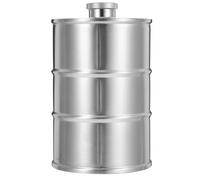 750ml Stainless Steel Flask Beer Barrel Style for Camping Outdoors | Silver 304 Steel, Portable Flask, Easy to Clean, Hikers and Campers, Water or Beer Use