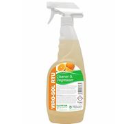 750ml Viro-Sol Clover Citrus Based Orange Multi-Purpose Cleaner - Removes Body Fats, Grease, Food Oil, Scuff Marks, Ink, Dirt, Smoke Damage & More