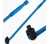 750mm 1/2" Breaker Bar Blue Steel Flexi Knuckle High Torque Spring Lock