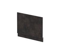 Balterley Edge/Power Straight End Bath Panel & Plinth, 750mm - Textured Matt Metallic Slate in Grey Balterley Grey