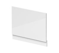 Balterley Bath End Panel 750mm, MDF End Bath Panels White with Plinth, Straight Bathroom Panels for Bathtub, Water Resistant Panel Covering for Bathroom Baths and Soaking Tubs (White)