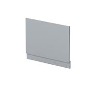 750mm Straight Reversible Bath End Panel & Plinth - Satin Grey