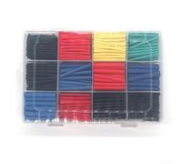 750PCS Heat Shrink Tubing Bundle 2:1 Shrink Ratio Polyolefin for Security System Wiring, Surveillance Camera Cables and Control Panels