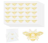 750pcs Honey Bee Stickers, Gold Foil Bee Stickers Bee Envelop Stickers Bee Envelop Seal Stickers Wrapping Supplies for Invitations Greeting Cards