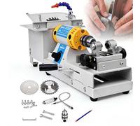 750W Adjustable Speed Lapidary Polishing Machine, Multifunctional Table Saw for DIY Faceting, Jade Carving, and Grinding