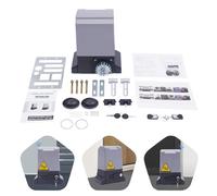 750W Automatic Sliding Gate Opener Rack,for Heavy Driveway Slide Gates Up to 1600kg 12M,Rack Driven Security Gate Operator with 2 Remote Controls