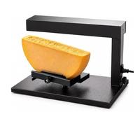 750W Commercial Raclette Cheese Melter, Half Wheel Heating with Adjustable Heat & U-Shaped Design, Stainless Steel for Nachos Burgers Swiss Raclette