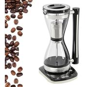 750W Glass Syphon Coffee Pot, Electric Siphon Coffee Maker, 240ml Capacity, 3-speed Adjustable, Anti-dry Burn Protection, Smart Touch, for Home, Office