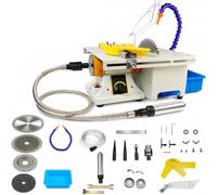 750W Lapidary Saw for Jewelry and Rock with 150mm Blade | Mini Table Saw for DIY Gem Stone Jade Rock Grinding Woodworking Carving(Standard Kit)