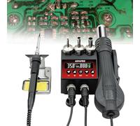 750W Soldering Station, 2 in1 Rework Station, Preheating Station with LCD Display, 8898Pro, Temperature Calibration, °C/ºF Conversion, Auto Sleep