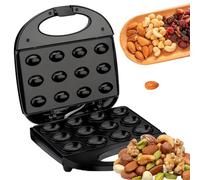 750W Walnut Cookie Maker, Muffin Maker with Non-Stick Coating and Double-Sided Heating, Easy to Clean, for Mini Nut Waffles & Pastries