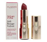(752V Rosewood (Velvet)) Clarins Joli Rouge Velvet Matte Long Wear Lipstick 3.5g For Women