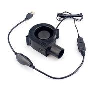 7530 7cm 5V 2A Turbo Blower for Picnic and Camping Adjustable Speed USB Fan with Oil Bearing Air Turbo Blower