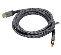 75686 cable Displayport plug, textile on both sides L: 3 m grey Goobay