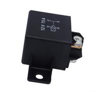 75A 12/24V Starting Relay SPDT for Forklifts, Compact Control Switch for Heavy Duty Machinery, Black Plastic Housing for Excavators and Industrial Equipment(24V)