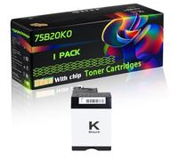 75B20K0 75B20C0 75B20M0 75B20Y0 Compatible for Lexmark Toner Cartridges with Chip CS727 CS727de CS728de Printers (1 Pack Black)
