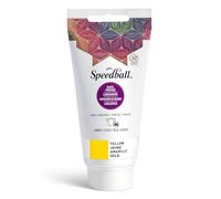 Speedball 75cc 2.5 oz Fabric Block Printing Ink Yellow, Oil-Based Printing Ink, Bold Opaque Colour, Bag, Clothes Printing, No Heat Set, Creative Printing, Home, Art Studio, Ink For Starter Kit