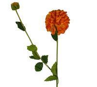 75cm Artificial Dahlia PomPom Flowers Orange