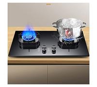 75CM Double Burner 5.2KW-high Firepower, Accidental Flameout Protection Device, Gas Stove with Hose, Suitable for Family Kitchen, Camping and Garden Dining (Size : NG)
