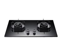 75CM Gas Stove Double Burner 5.2KW-High Firepower, Accidental Flame Out Protection Device, Gas Stove with Hose, Suitable for Family Kitchen, Camping and Garden Dining (Size : NG)