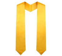 75cm Graduation Stole For Adults,Plain Graduation Honor Stole,Unisex Graduation Stole,Graduation Stole,Clergy Choral Stole,Plain Graduation Sash,Sash For School Church Ceremony,Graduation Gift,Gold