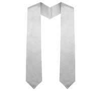 75cm Graduation Stole For Adults,Plain Graduation Honor Stole,Unisex Graduation Stole,Graduation Stole,Clergy Choral Stole,Plain Graduation Sash,Sash For School Church Ceremony,Graduation Gift,Silver