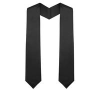 75cm Graduation Stole For Adults,Plain Graduation Honor Stole,Unisex Graduation Stole,Graduation Stole,Clergy Choral Stole,Plain Graduation Sash,Sash For School Church Ceremony,Graduation Gift,Black