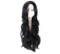 75cm Isabela Cosplay Wig Long Black Heat Resistant Synthetic Hair Cosplay Prop with wig cap