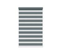 (75cm x 165cm, Grey) White Day & Night Zebra Roller Blind (165cm drop) - 45cm