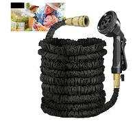75ft 100ft 150ft 200ft Magic Stretch Expandable Garden Hose 3 x Expanding Garden Hose Pipe Lightweight with 7 Setting Professional Spray Nozzle Gun for Watering Washing - 100ft