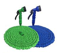 75FT Expandable Flexible Garden Hose Pipes, 3 Times Magic Expandable Garden Hose Flexible Stretch Water Pipe, Expanding Water Hose with 7 Function Hose Spray Gun for Washing Car Watering Flowe(Green)